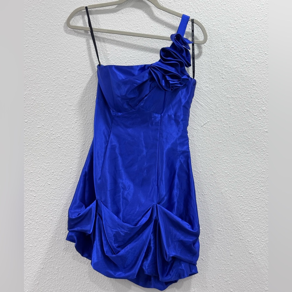 Jessica McClintock / Gunne Sax One Shoulder Cocktail Dress